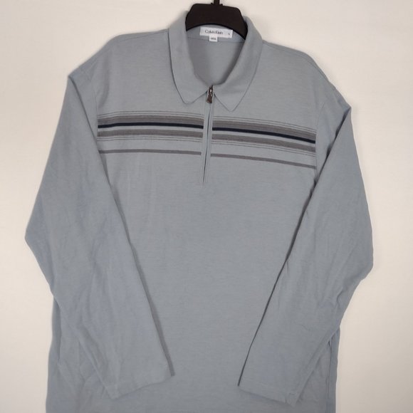 CALVIN KEIN long-sleeved shirt for men gray size XL - Picture 7 of 7